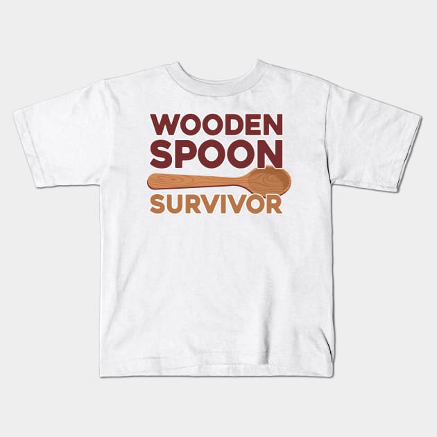 Wooden Spoon Survivor Kids T-Shirt by Venus Complete